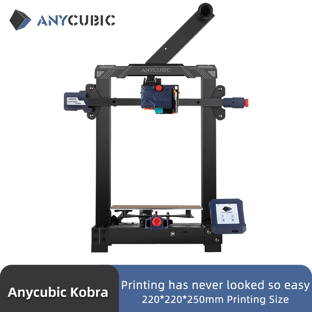 ANYCUBIC KOBRA-自動レベリング付き3Dプリンター,3D印刷機,220x220x250mm,押出機25ポイント,セルフレベリングfdm  AliExpress Mobile