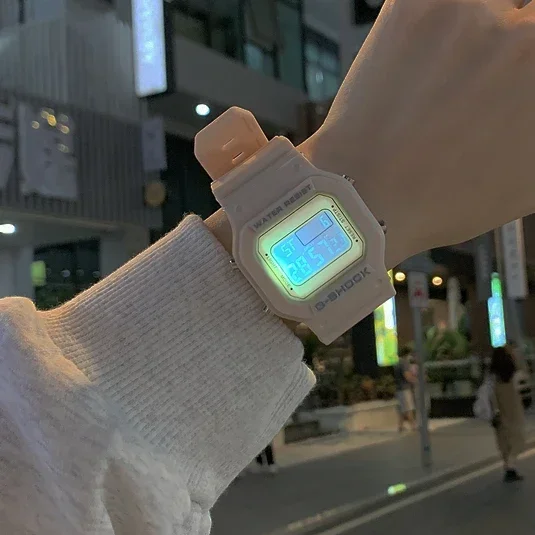 Nieuwe Mode Transparant Elektronisch Horloge Led Dames Polshorloge Sport Waterdichte Elektronische Horloges Candy Multicolor Student Cadeau