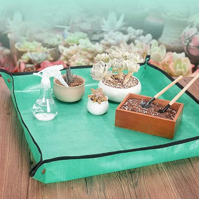 66/75/100 Cm -Es Ültetési Szőnyeg Kertészkedés Ismétlő Pad Összecsukható Kerti Növényi Pot Pe Vízálló Transzplantáló Szőnyegek - Image 3
