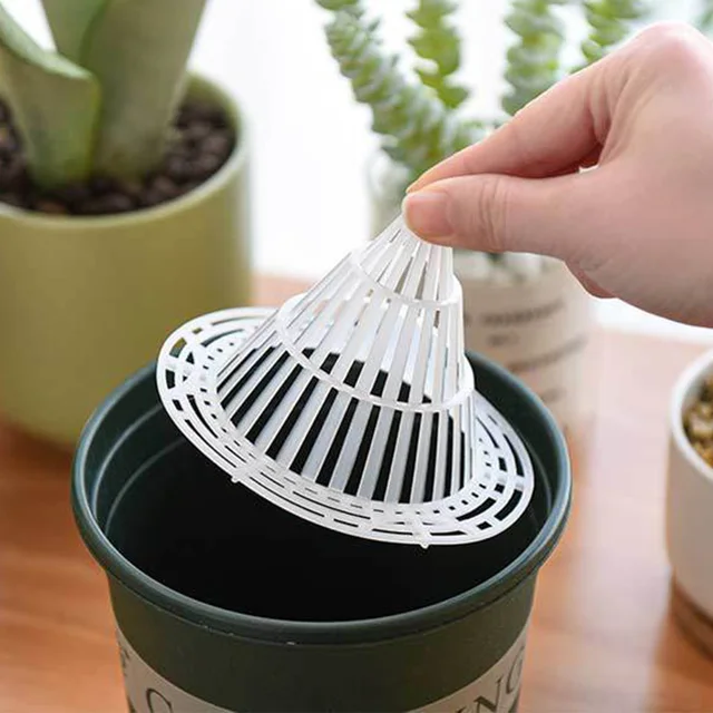 Kúpos Virág Edény Lyuk Hálószála 30 Db Növényi Rács Szőnyeg Alsó Szivárgásbiztos Lélegző Vízelvezető Védje A Talajt