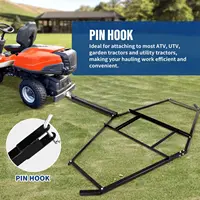 74 Inch Drag Driveway Tractor Harrow Heavy Duty Steel Lawn Leveling Rake for ATV UTV Trailer Mower 1