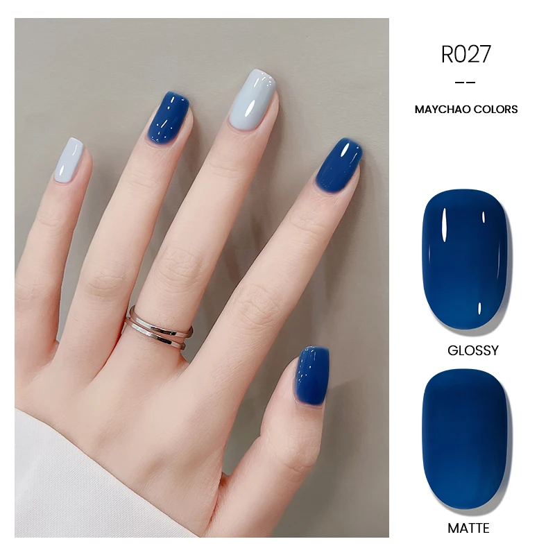 MAYCHAO 10ML Gel Nail Polish 48 Colors Long Lasting Semi Permanent Nail Gel Varnish Soak Off UV LED Gel Base Top Coat Nail Art