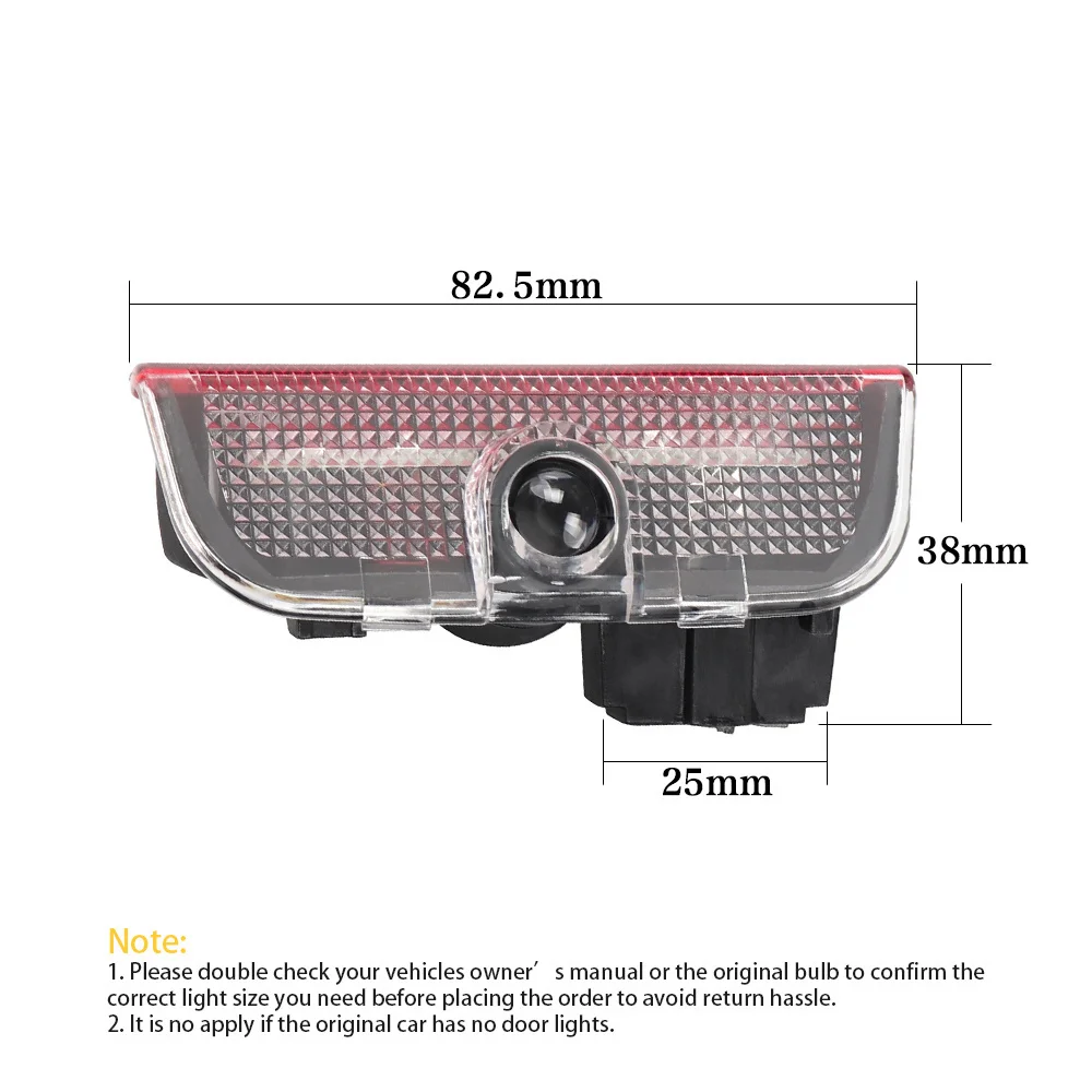 Konuooer Autotür Licht logo Projektor mit batterie Welcome light, Auto Türbeleuchtung  HD logo projektor für Golf 5 6 7 J-etta MK5 MK6 Ti-guan Tou-areg Pas-sat B6  B7 CC Sha-ran Scirocco. EOS 4