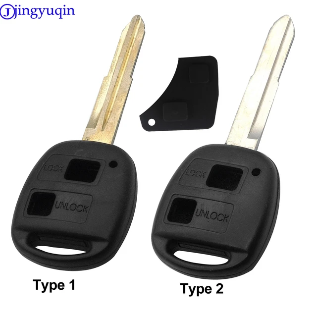 jingyuqin Remote Replacement Car Key Shell Case For Toyota HIACE Yaris TOY41  HU133R Uncut Blade Rubber Button Pad - AliExpress