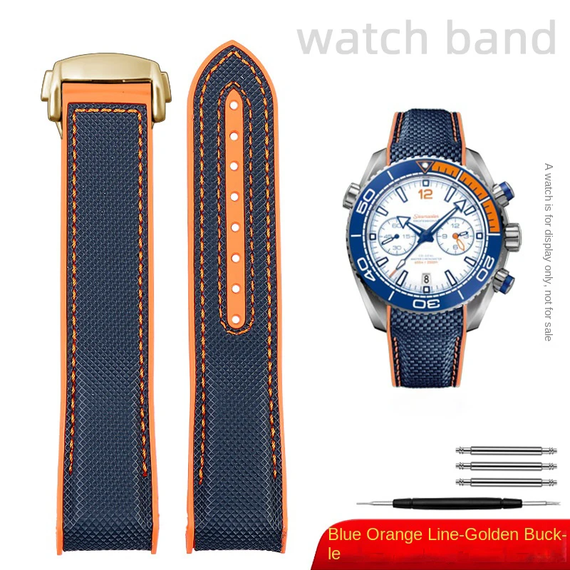 Premium Nylon Waterproof Strap in Orange - 20mm, 21mm, 22mm Sizes