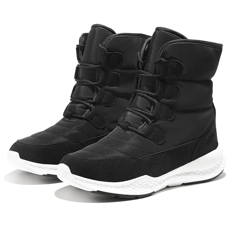 2023 Women Boots Winter White Snow Boot Short Style Water-resistance Upper Non-slip Quality Plush Black Botas Mujer Invierno