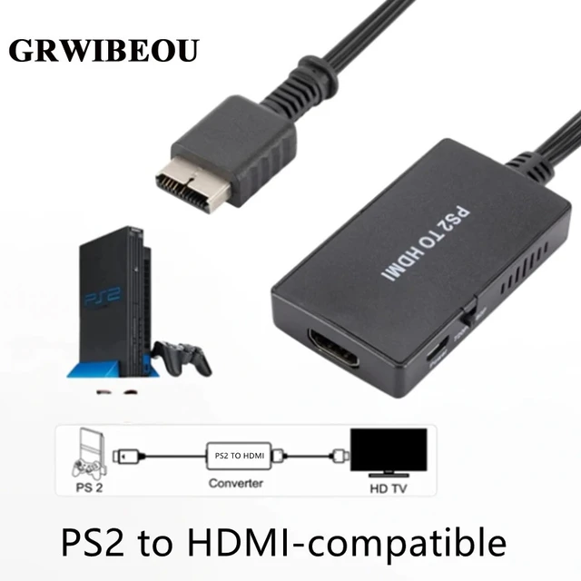 HDMI-compatible Cables HD Link Cable for Playstation 2 PS2 to HDMI-compatible  Converter Connect to Modern TV 