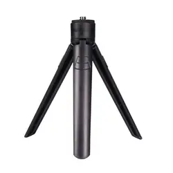 Compact Foldable Hand Grip Tripod for Phone and Camera Stabilization (Black)