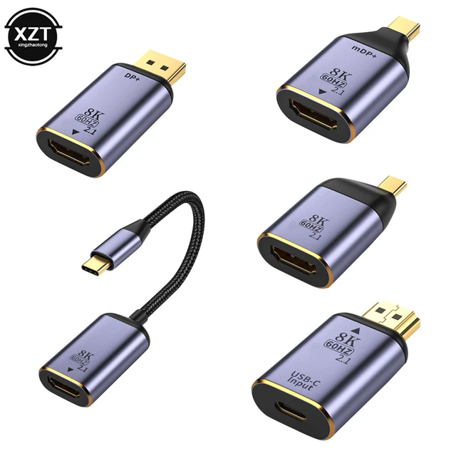 2.5 C To Fusb-c To Hdmi 2.1 Adapter 8k 60hz - Male To Female Converter
