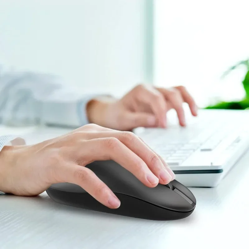 Wireless Bluetooth Mouse for Windows Laptop Notebook PC Mac Desktop Dual-Mode Rechargeable 2.4G Portable Computer Mouse