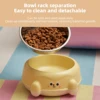 Cute pet bowl - Stainless steel inner bowl. Easy to clean. Equipped with a cute big eye design. Suitable for dogs and cats. 5