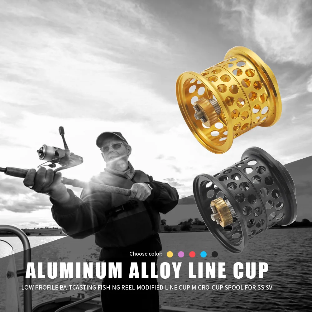 Fishing Reel Line Rolling Cup Aluminum Alloy Baitcast Reel Cup for Steez/SS SV/T3/RYOGA1016/ZILLION SV 1016