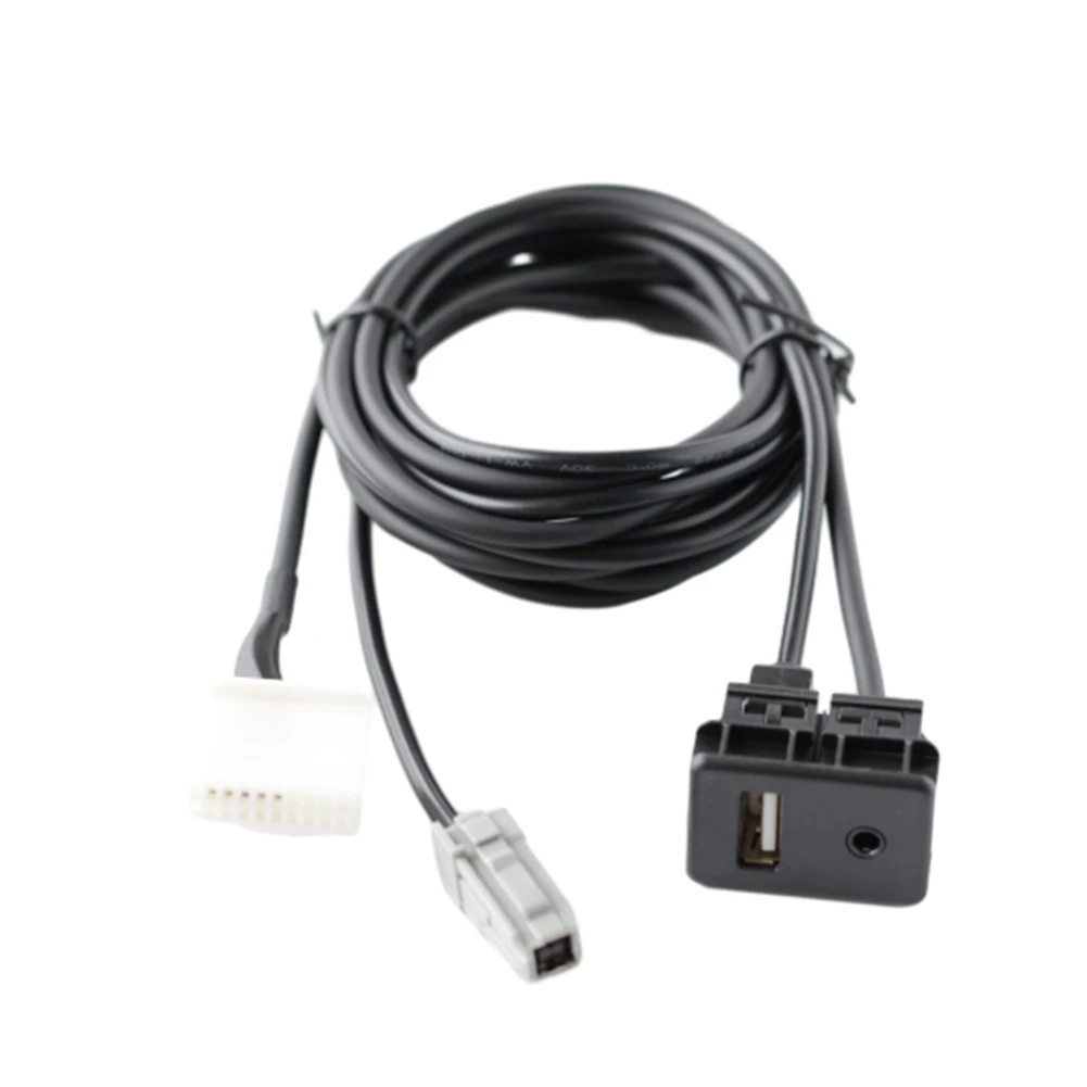 

Enjoy Sound in Your Car with Car Radio Audio AUX USB 20Pin Dash Panel Wire Harness Cable for Toyota Easy to Install