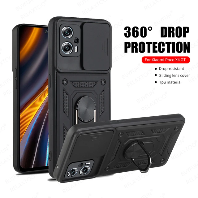 Case For Xiaomi Poco X6 5G Cover For POCO X6 5G Funda Bumper Back  Shockproof Silicone Ring Stand Case Pocophone X6 xiamo pocox6 - AliExpress