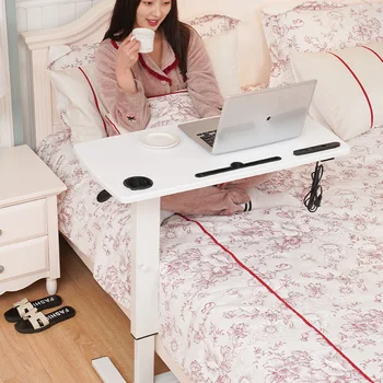 침대 옆 테이블 이동식 컴퓨터 높이 조절 접이식 소파, 레이지 침대, 전면 테이블 침대, 가정용 책상, 소형 테이블