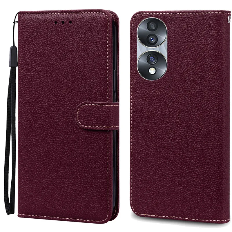 Leather Wallet Flip Case - Elegant Full Cover Coque  Etui
