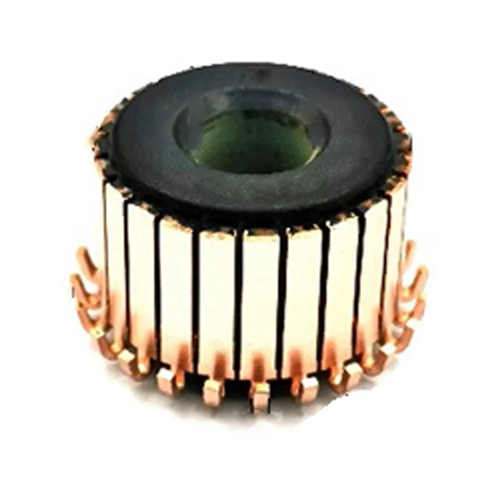 DC Motor Commutator 1Pc 28.5 X 12 X 18(21) Mm 24P Teeth Copper Hook Type Electrical Motor Commutator Electrical Equipment Supplies
