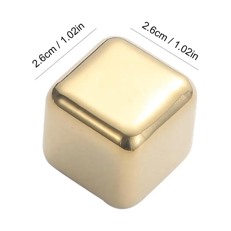 304 Stainless Steel Ice Cube Creative Food Grade Ice Cube Wine Cooler Metal Quick Freeze Pellets Whiskey Wine Stone whiskey stones