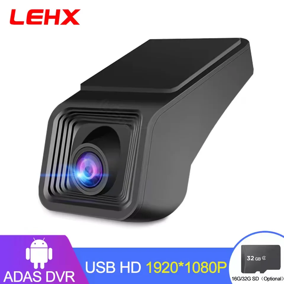Car Dashcam LEHX X8 Full HD 1080P ADAS Car DVR Video Recorder Night Version For Radio Android Player