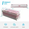 Portable Foldable Adult Bathtub with Waterproof Pillow Extra Large Size 2 Side Handles Ice Bath and Hot Shower Space-Saving 3