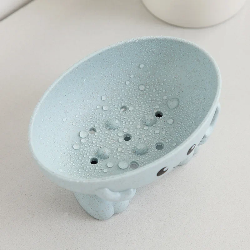 

1Pcs Eco-friendly Soap Box Non-slip Soap Dish Bathroom Supplies Soap Holder Cartoon Shape Storage Box