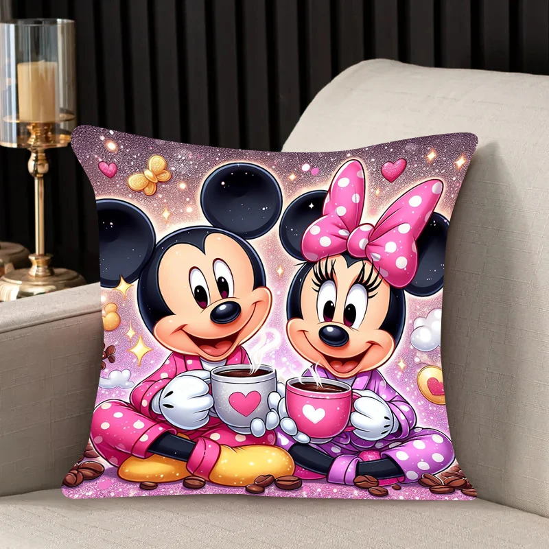 Housse de coussin Mickey Minnie 45x45