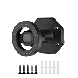 Universal Magnetic Wall Phone Mount with 360° Rotation (Black)