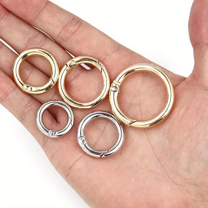 Metal O Ring Keyring Buckles for DIY Jewelry 5pcs
