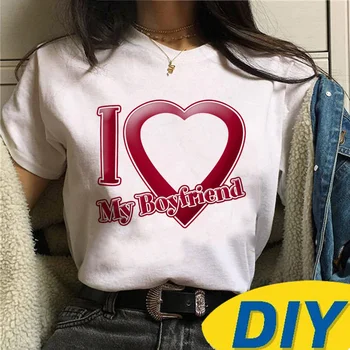 i Love My Boyfriend Custom Personalized t shirt women funny harajuku tshirt girl y2k clothes 1