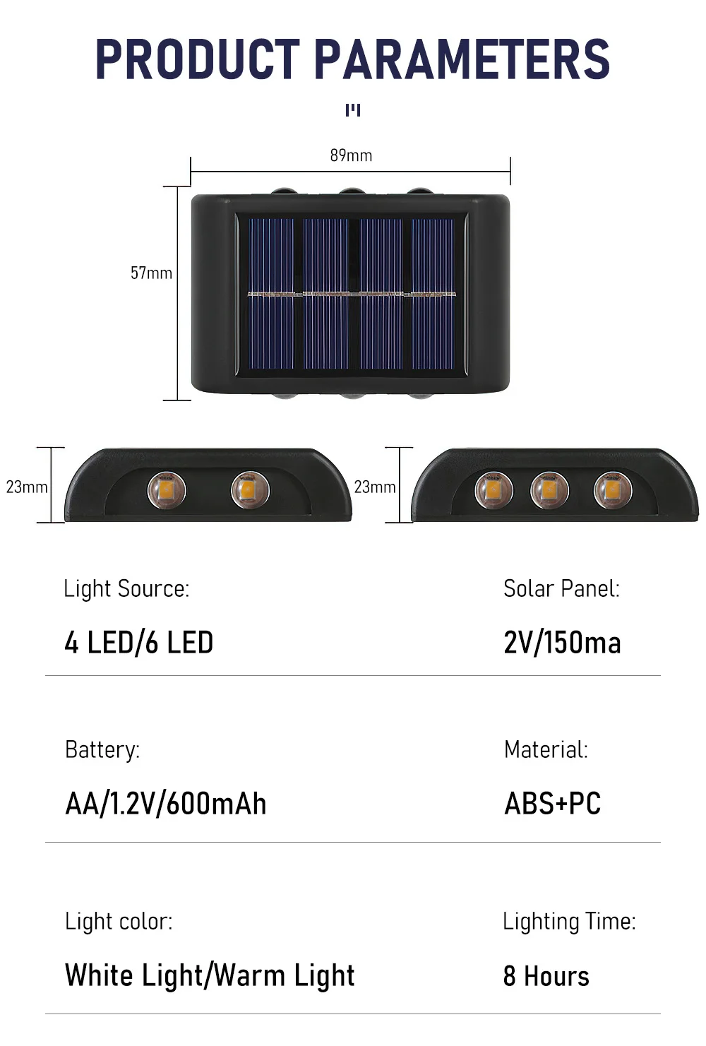 2022 Solar Light Waterproof Outdoor Led Light Outdoor Sunlight Lamp for Garden Street Landscape Balcony Decor Wall Lamp Fence solar fence lights