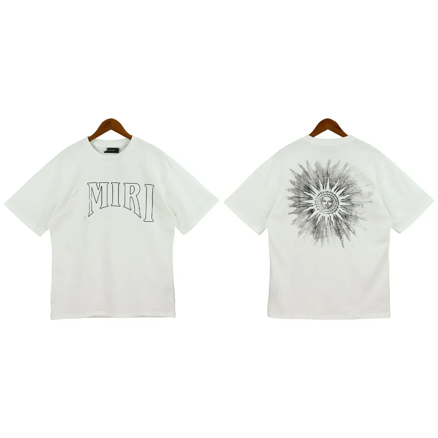 

Spring/summer new style amir Sun print T-shirt loose casual top high street round neck short sleeve