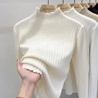 Autumn Winter chic Bottom Sweaters Women Fashion Turtleneck Pullover Slim Long Sleeve Knitted Jumpers Soft Warm Pull Femme Top - Image 2
