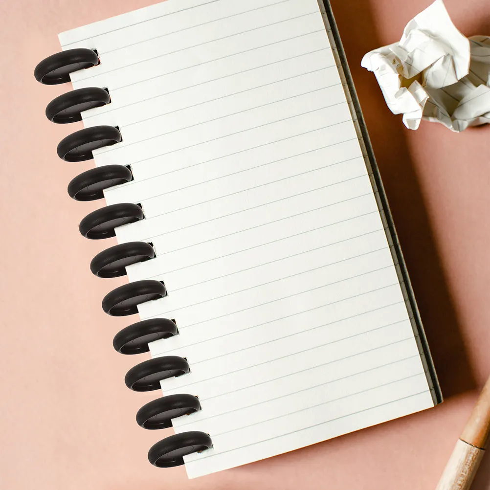 22Pcs 노트북 바인더 디스크 플라스틱 바인더 버클 루스 리프 디스크바운드 확장 디스크 사무실 학교 바인딩 용품