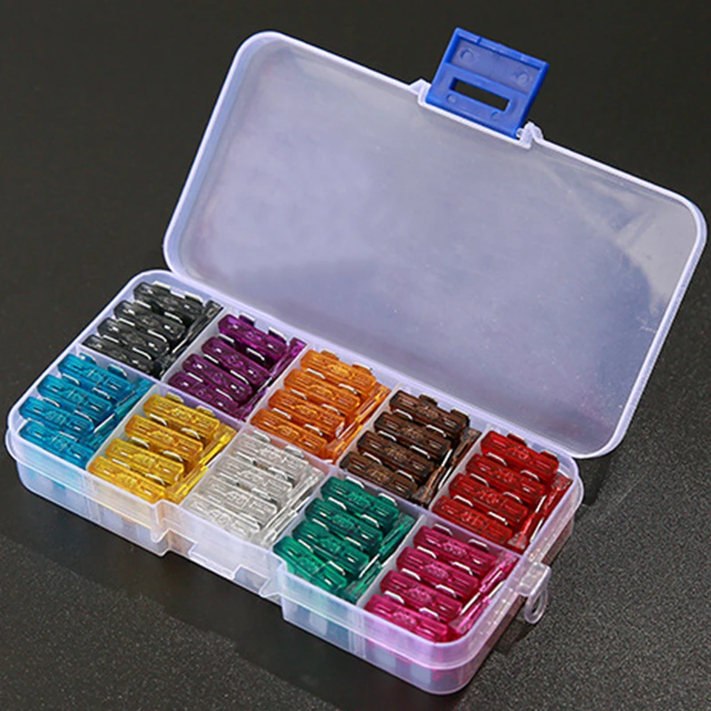 100PCS Car Fuses Kit Assorted Auto Truck Standard Blade Fuse Assortment 2A-35A Automotive Fuse car fuses kit