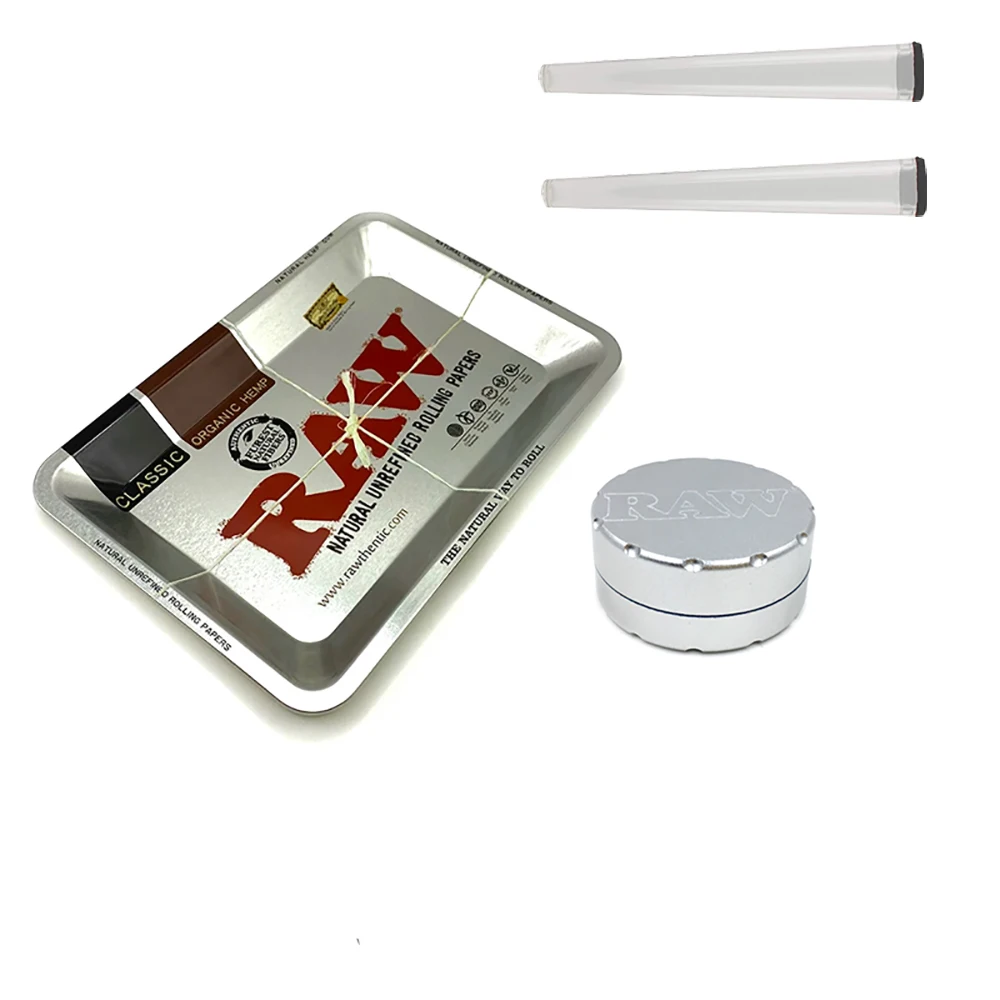 Rolling Tray Herb Grinder Tobacco Grinder Tobacco Smoking Accessories Smoking Accessories Metal Tube Metal Tobacco Rolling Tray 18x12.5cm 52MM 2 layer Aluminium Alloy Storage Tube