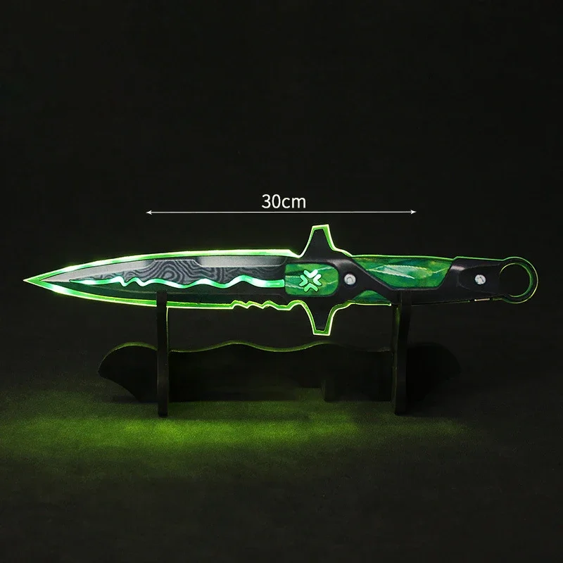 Arma Valorant de 30 cm VCT LOCKIN Melee, espada acrílica luminosa, cuchillo, accesorios de cosplay, modelo de espada periférica, juguetes de regalo para niños