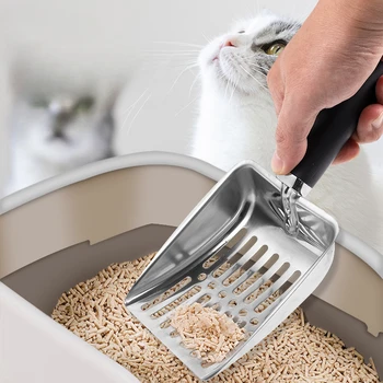 Steel Cat Litter Scoop 1