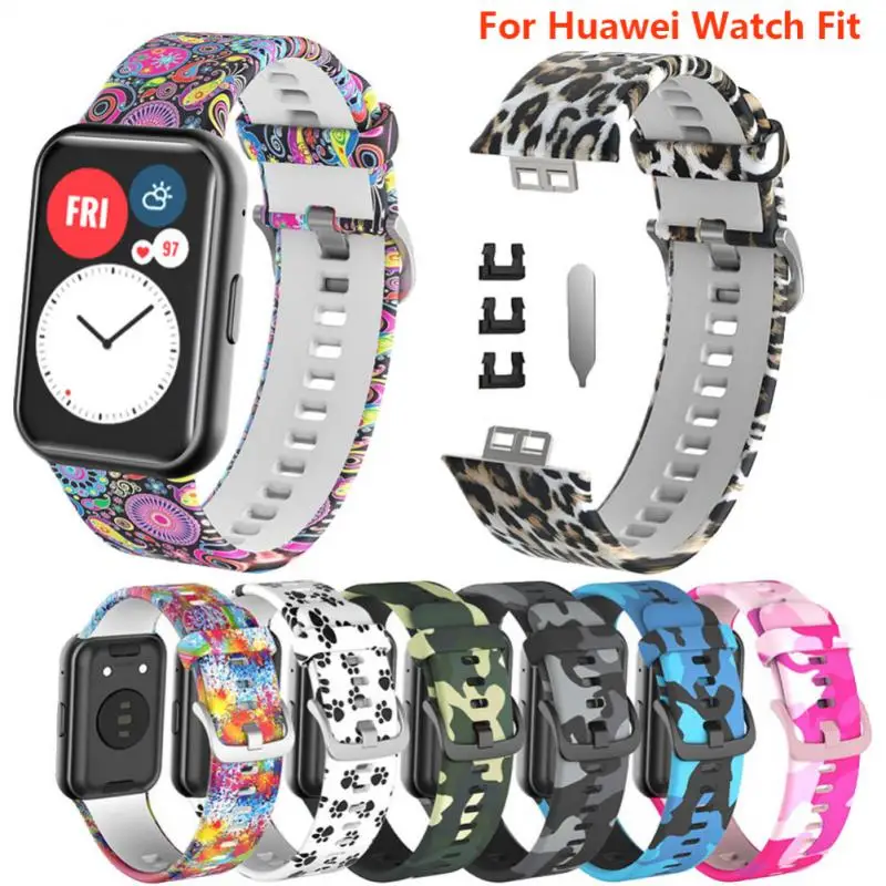 

Wristband For Huawei Watch Fit Smartwatch Colorful Light Smart Accessories Silicone Strap Replacement Strap