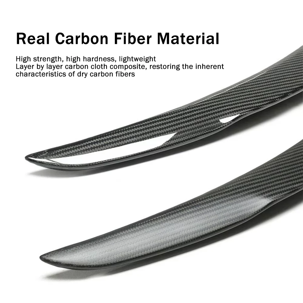 For Tesla Model Y Juniper Spoiler Real Carbon Fiber Performance Version Rear Trunk Wing Modification 2025 2026 Car Accessories