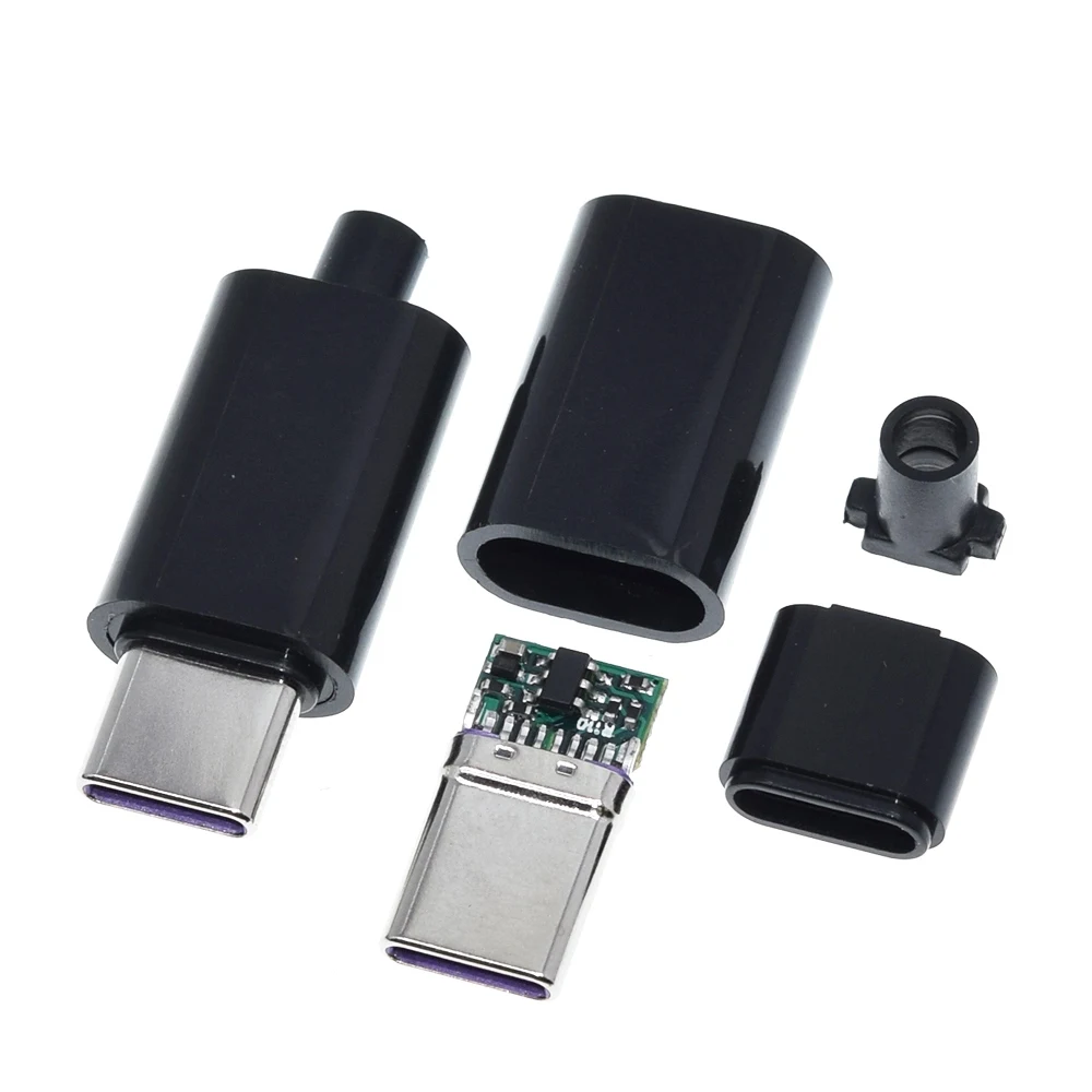 65w 5a pd Schnell ladung Typ-C USB-Stecker Schweißen mit 5-poliger Platine Typ A Stecker 5-polig USB DIY otg Daten ladekabel Zubehör