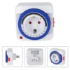 1PCS Countdown Cycle Socket EU 24 Hour Timer Mechanical Switch Timer Programmable Loop Switch Socket Auto Turn On Off 2