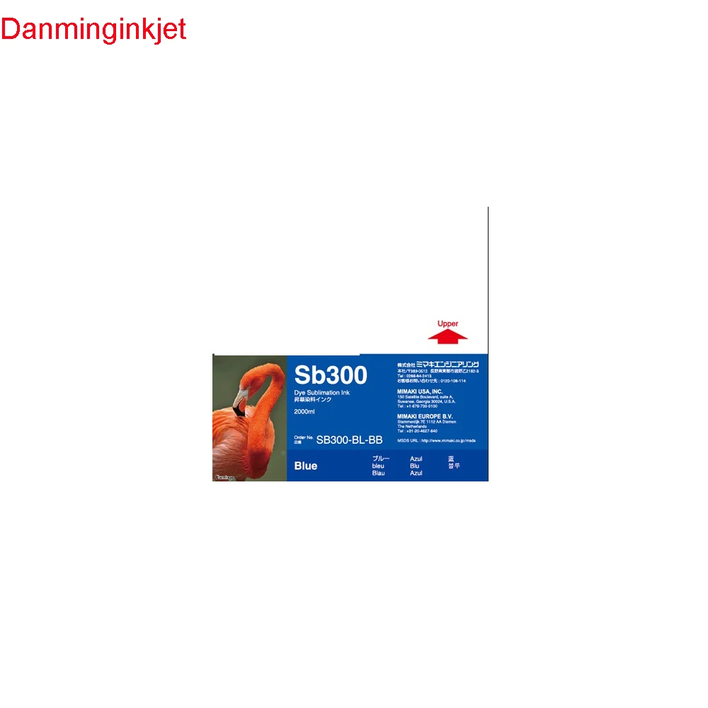 Mimka TS500 TX500 프린터 용 2000ml SB300 일회용 카트리지 칩