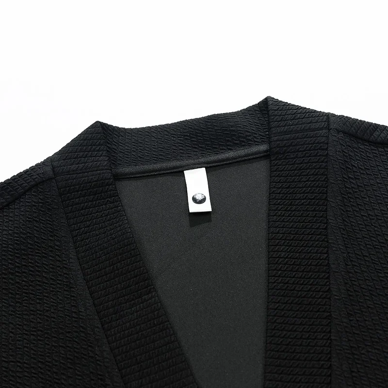 Sweater Coats Knitted Sweater Coat Knitted Cardigan Fleece Cardigan Cotton Cardigan Men's Cardigan Jacket Oversize Loose Sweater Coat Male Zip-up Korean Style Spring 6XL 8xl Large Plus