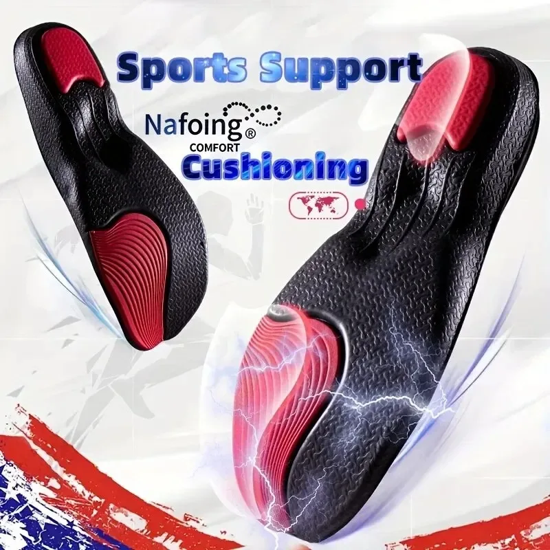 Sport Insoles 1 Pair Premium EVA Orthopedic Insole For Feet Gel Shock Absorption Deodorization Breathable Sole Pad Sport Arch Support Feet Car