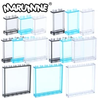 MARUMINE MOC Brick Window Glass House Wall Panel 87552 87544 60581 87543 59349 Build Brick Accessories Parts Assembles Particles 1