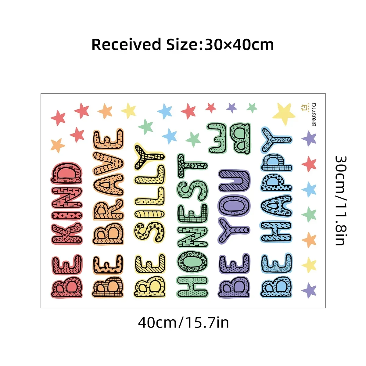 Cartoon Star Colorful Text Wall Sticker for Kids Room Decor Baby Bedroom Decoration Study Living Room Wall Decals Home Art 1Pc wall stickers,wall sticker
