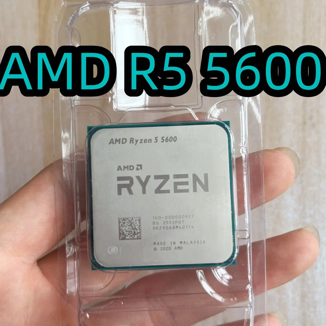 Процессор AMD Ryzen 5 5600 R5 5600 100-000000927 3,5 ГГц шестиядерный двенадцатипоточный 7NM 65 Вт L3 = 32M сокет AM4 процессор