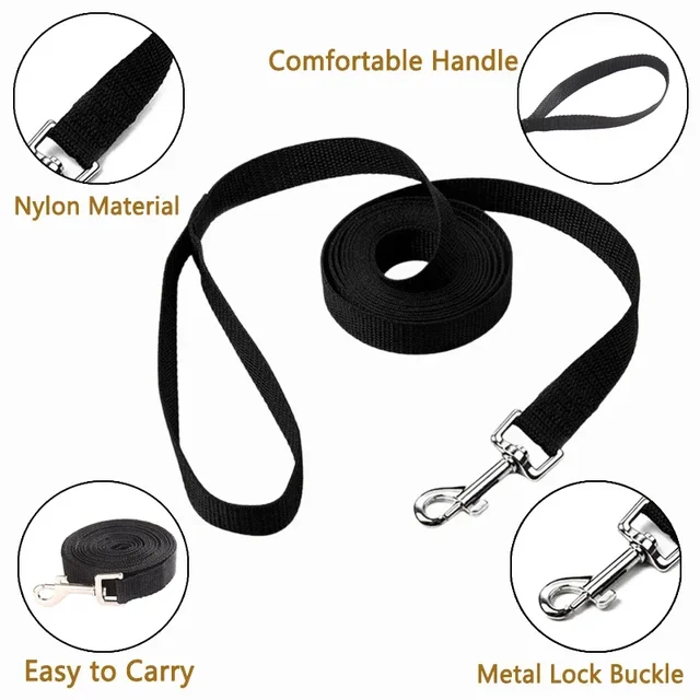 10m/15m/20m Pet Training Leash For Small Big Dogs Outdoor Walking Puppy Lead Rope Labrodor Supplies Long Strong Nylon Dog Leash 3