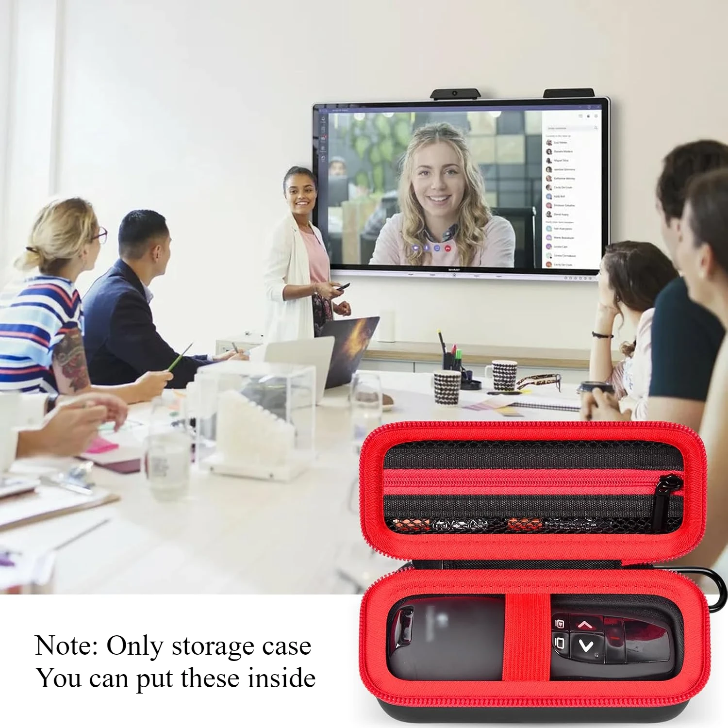 CASE ONLY Case Compatible with Logitech Wireless Presenter R400 Wireless Presentation Remote Clicker Pointer Storage Organizer storage box self adhesive storage box transparent storage box