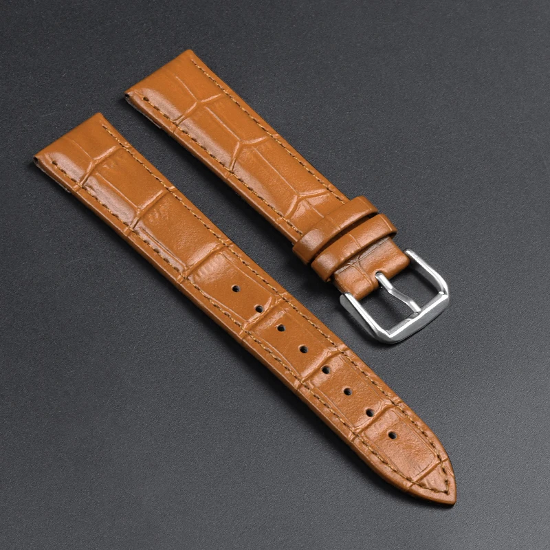 Premium Calfskin Leather Slub Pattern Watch Strap - Universal Fit